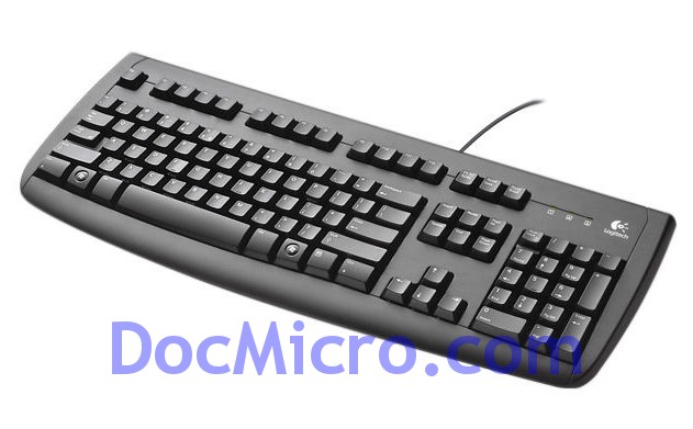 Logitech - Deluxe 250 Keyboard Black USB - Saisie - Souris & Claviers