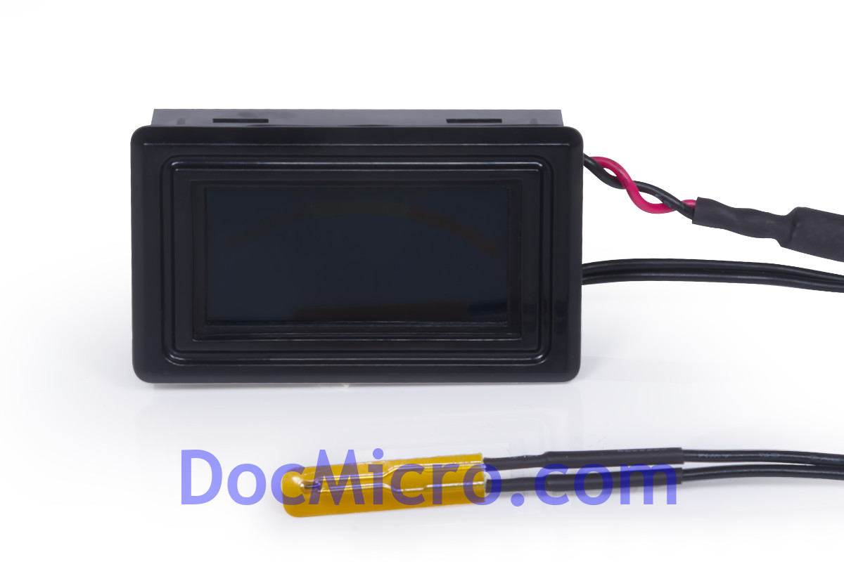 Capteur de température numérique Therye.com avec câble de sonde NTC,  affichage LED, rouge, bleu, vert