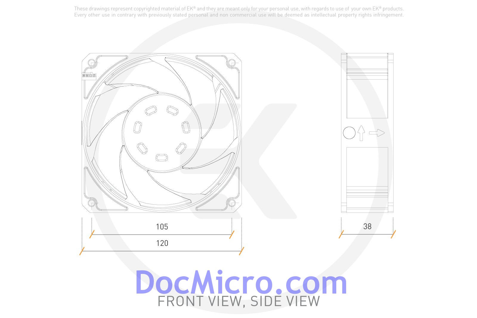 EK-Furious Meltemi 120 (1200-3500rpm) - EK Water Blocks