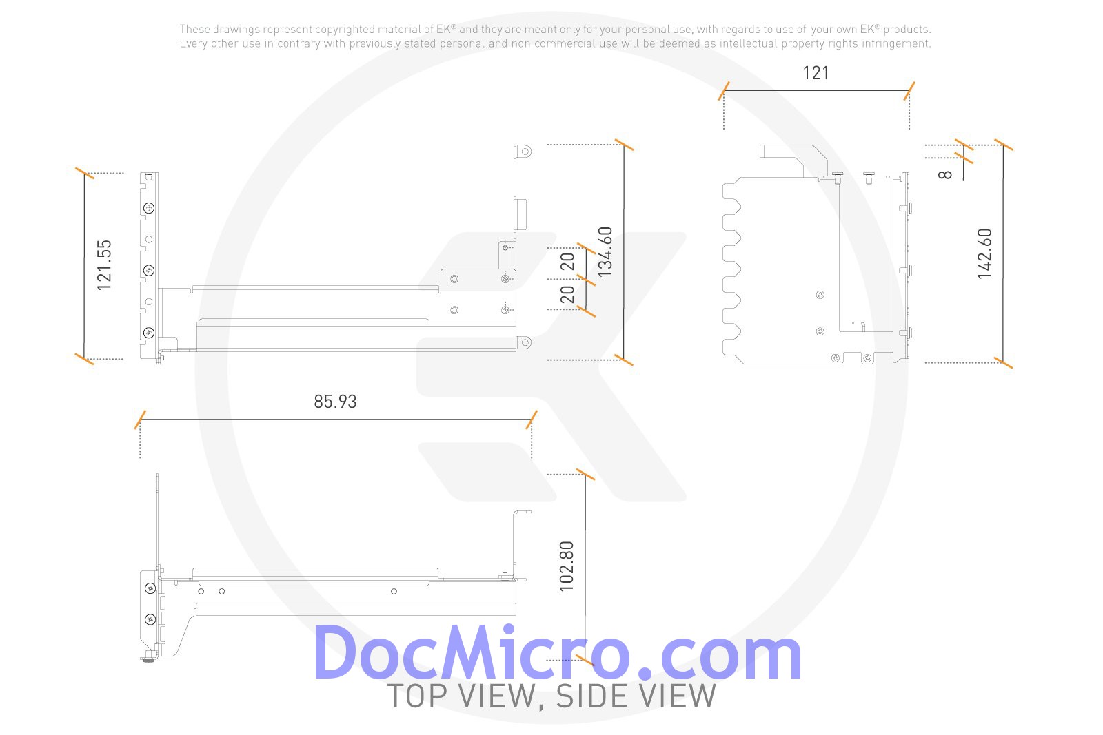 EK Water Blocks 3831109892084  EK Water Blocks Loop Vertical GPU