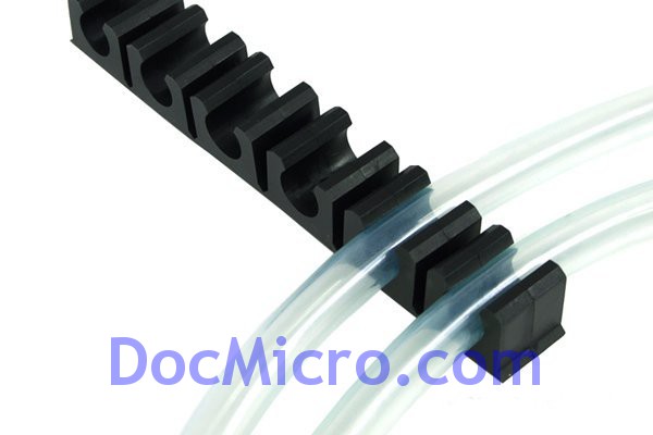 Pince d'éclairage de tube flexible extérieur avec finition en PVC blanc,  support de lampe structurels ente, plaque T12, SUS304, THK1mm